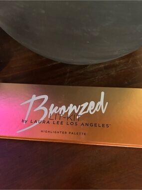 Browzed Lit-Kit Highlighter Palette by Laura Lee — Rose Gold Glow
